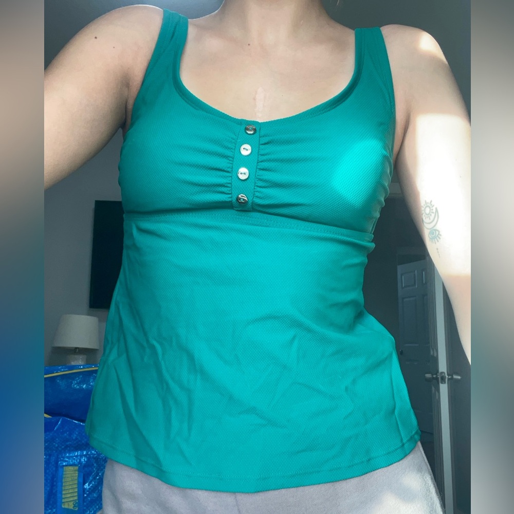 Emerald Green Swim Top